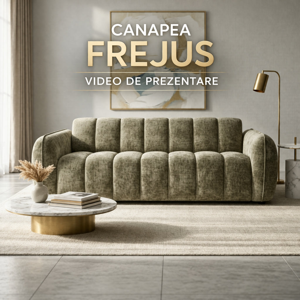 Canapea extensibila CS47 FREJUS C3, cu saltea 140x190cm