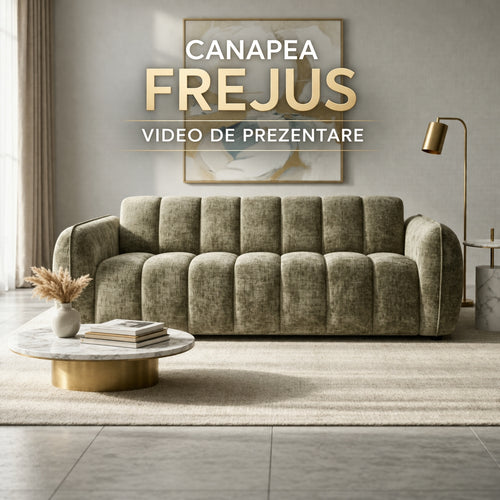 Canapea extensibila CS47 FREJUS C3, cu saltea 140x190cm