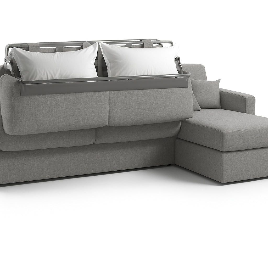 Colțar extensibil Modena 5 locuri cu saltea 160×190 cm, reversibil stânga/dreapta (C4+M)