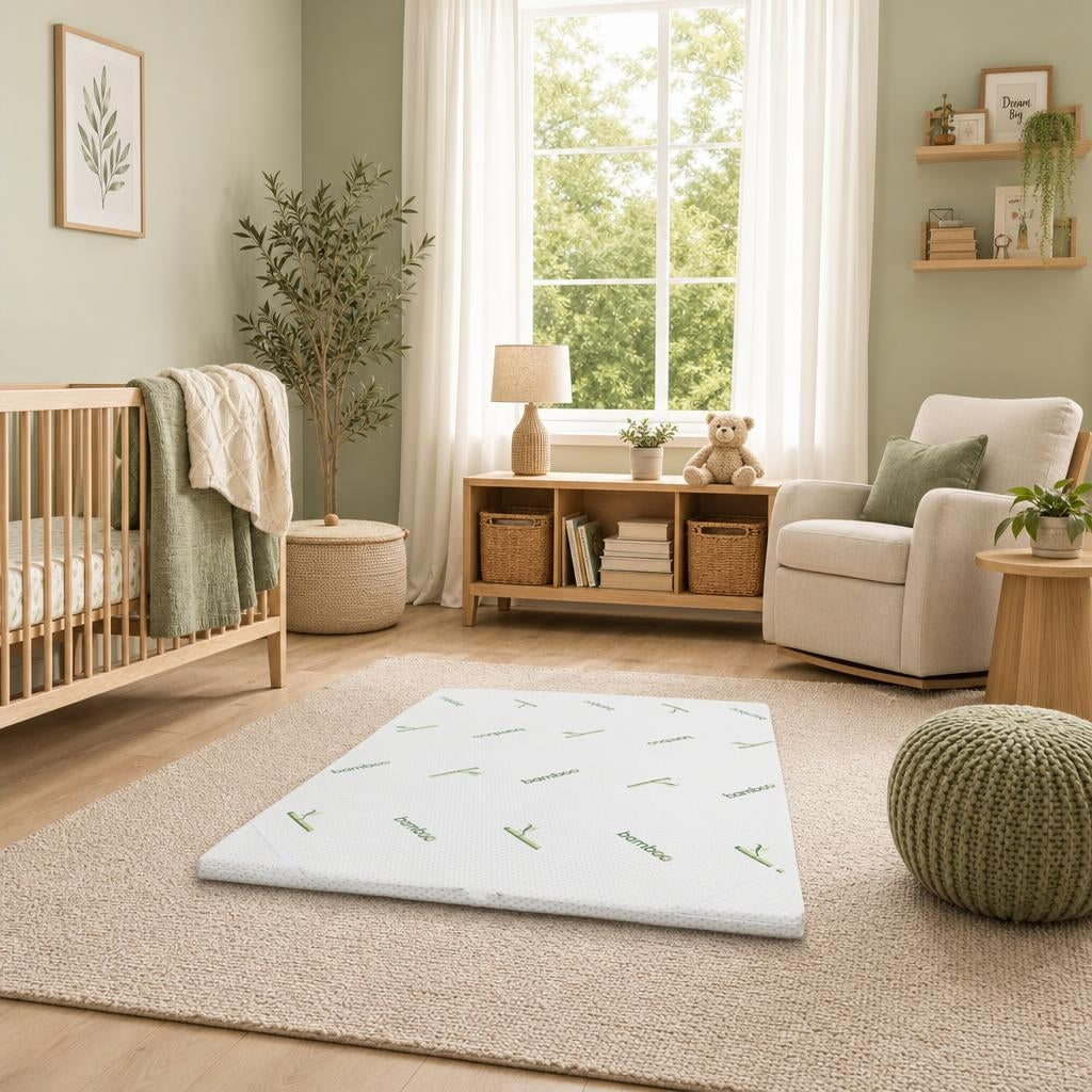 Topper Confort 5 cm cu Husă Detașabilă Bio Bamboo