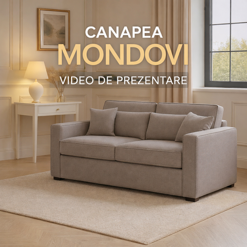 Canapea extensibila MONDOVI C2, cu saltea 120x190cm
