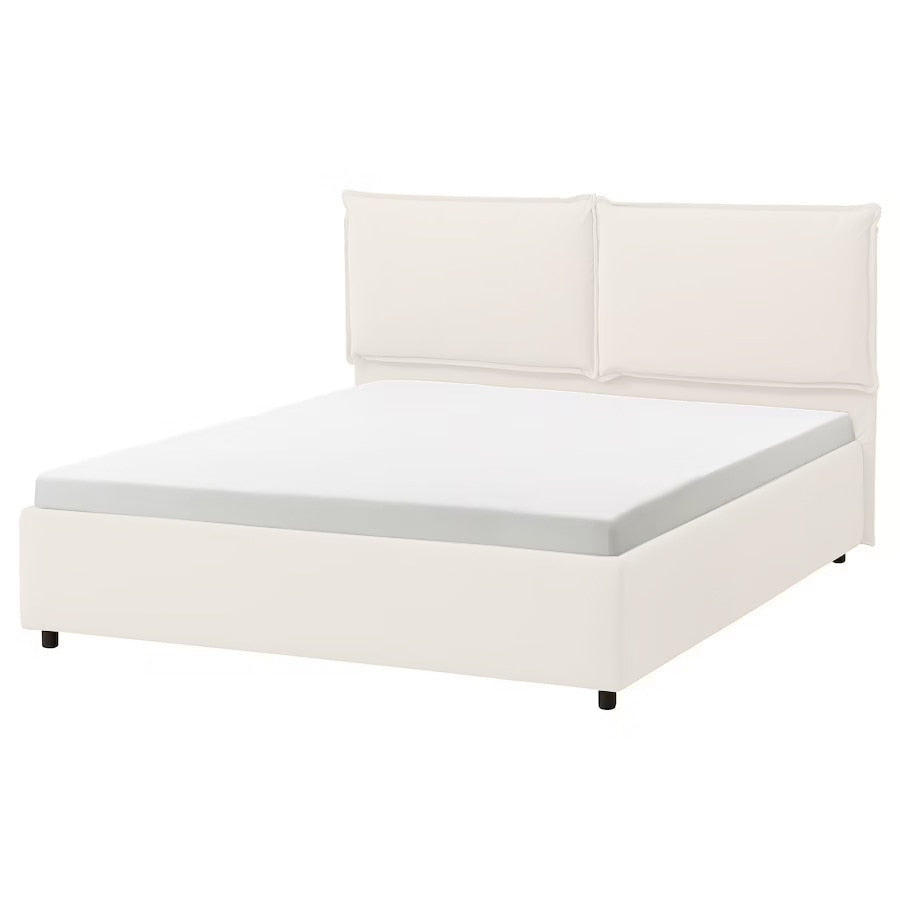Pat tapițat cu somieră Martina PAL, Textil