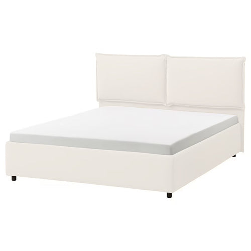 Pat tapițat cu somieră Martina PAL, Textil