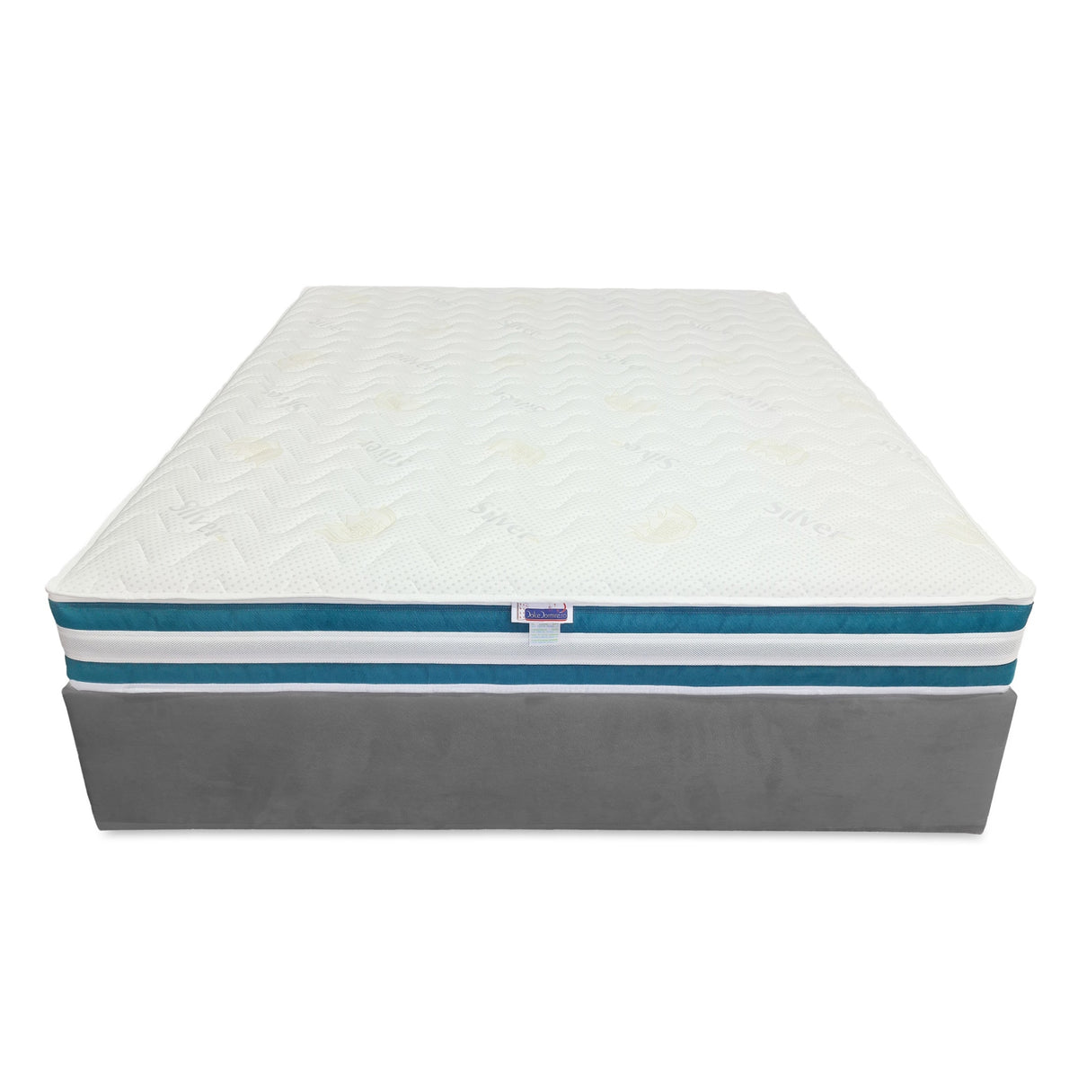 Saltea Memory Premium Silver BlueLine 17+3+1, 21 cm, husă Ioni de Argint