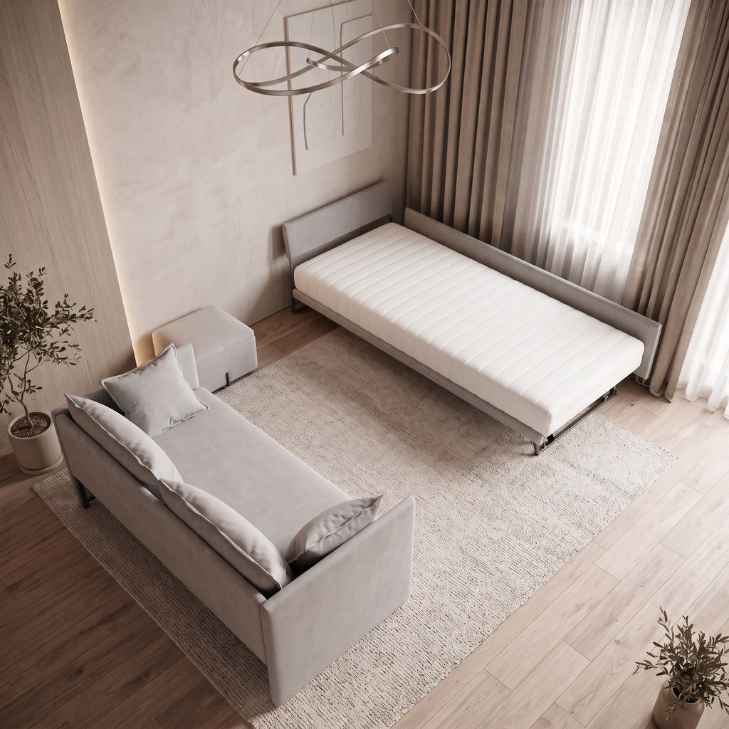 Canapea extensibila 3in1 DIVANO LETTO, cu saltea 80x200cm și perne decorative incluse