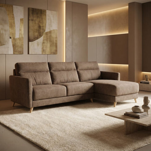 Colțar extensibil PAOLA 5 locuri cu saltea 160×190 cm, reversibil stânga/dreapta (C4+M)