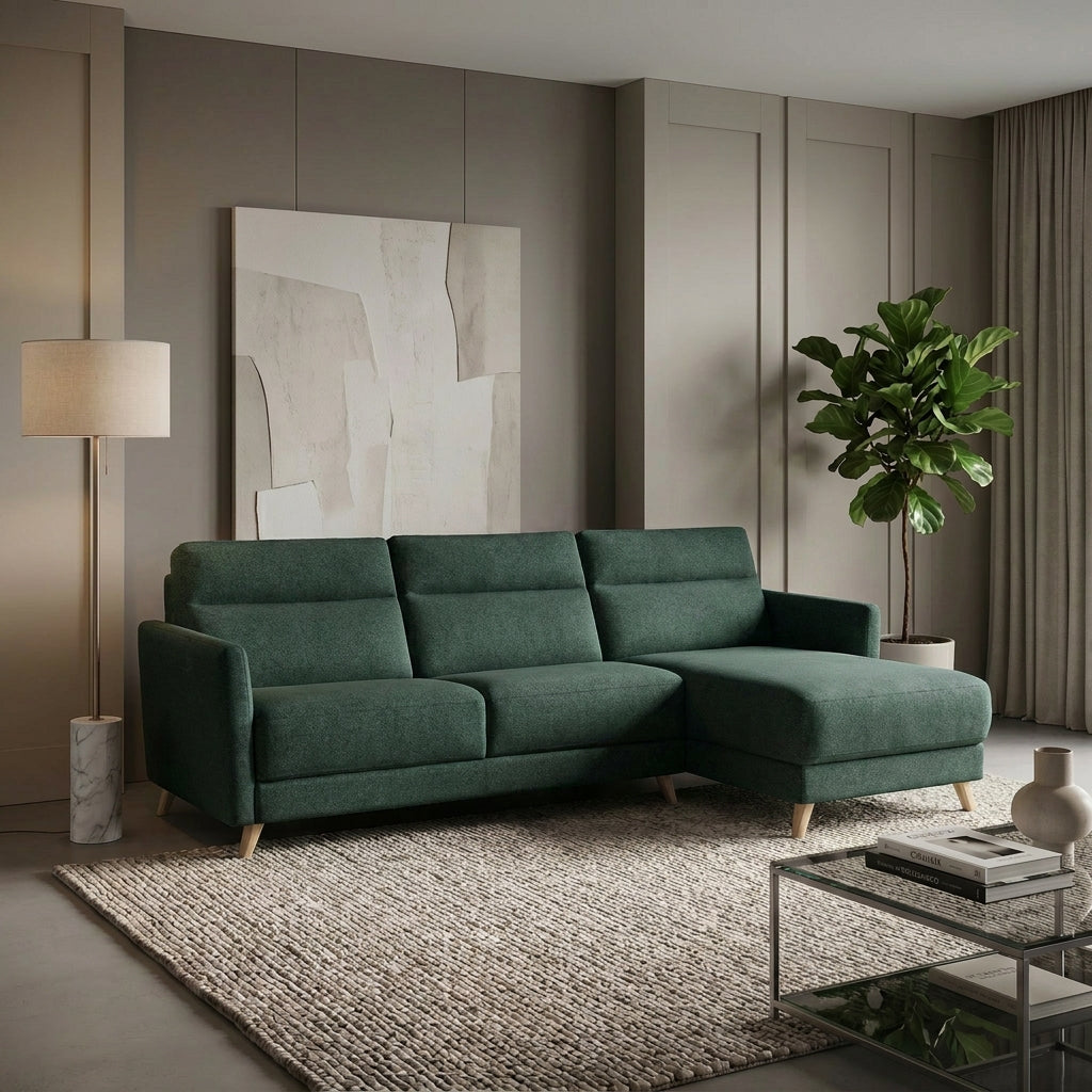 Colțar extensibil PAOLA 4 locuri cu saltea 140×190 cm, reversibil stânga/dreapta (C3+M)