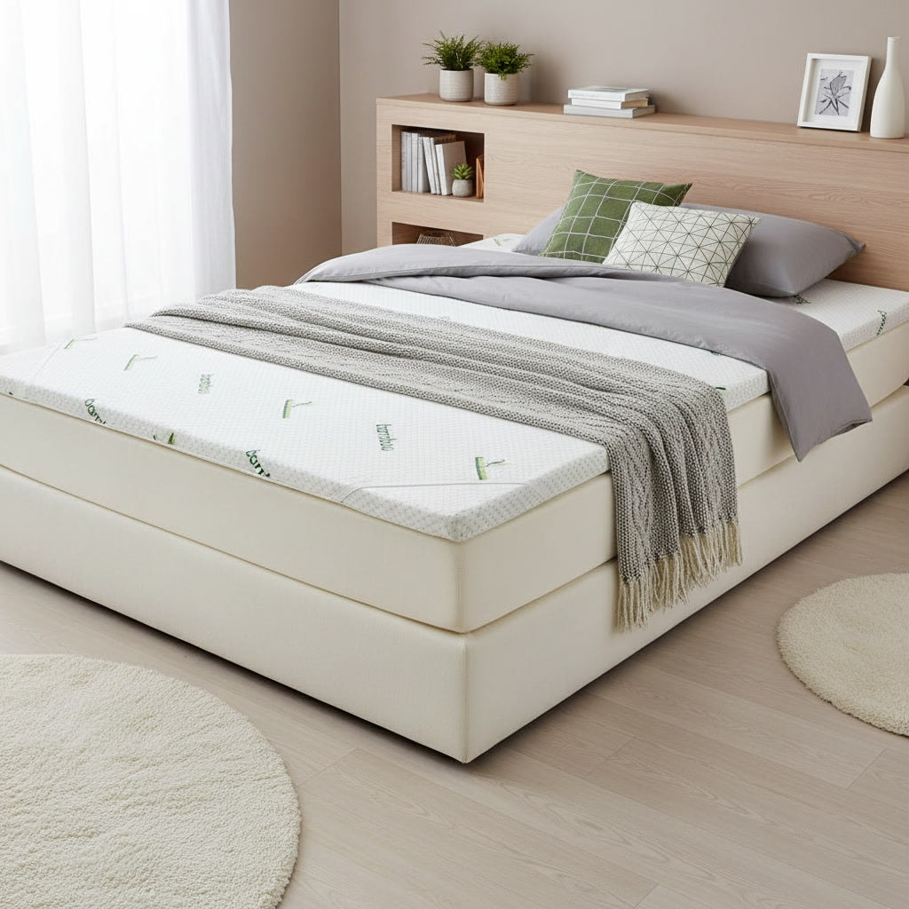 Topper saltea 5 cm pe pat